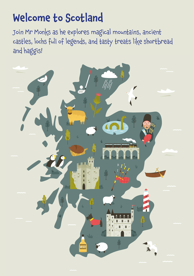 Mr Monks Scotland Children's Holiday Diary